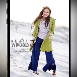 Matilda Jane Lime Green Ruffle Hooded Coat